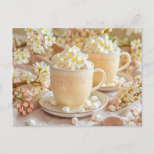マシュマロと花枝のカプチーノ シーズンポストカード (正面)