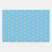 マシュマロのかわいいホットココア ラッピングペーパーシート (正面2)