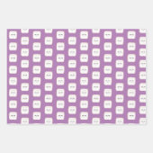 マシュマロのかわいいホットココア ラッピングペーパーシート (正面)