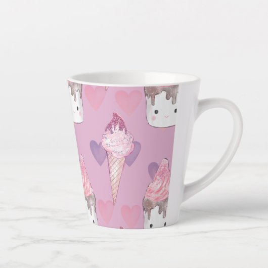 マシュマロのアイスクリーム カフェラテマグ (右)
