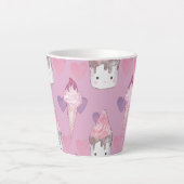 マシュマロのアイスクリーム カフェラテマグ (正面)