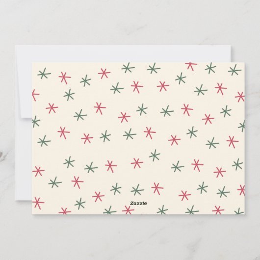 マシュマロのココアの休日の写真カード シーズンカード (裏面)