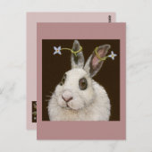 マシュマロのバニー・ポストカード ポストカード (正面/裏面)