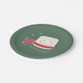 マシュマロの世界のクリスマス・パーティの紙皿 ペーパープレート (アングル)