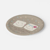マシュマロの友人およびチョコレート紙皿 ペーパープレート (アングル)