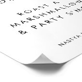 マシュマロの看板を焼結婚こう ポスター (角)