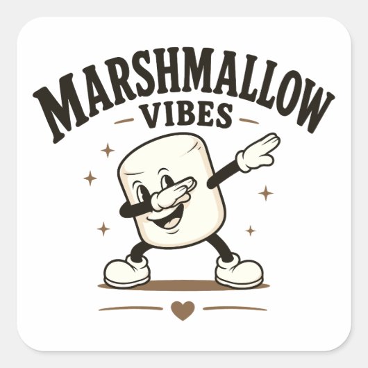 マシュマロの雰囲気 スクエアシール (正面)