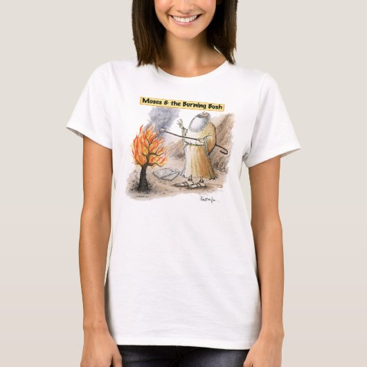 マシュマロのTシャツを焼いているモーゼホウキグサ Tシャツ (正面)