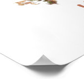 マシュマロをおもしろいリスで焙煎する「私はキャンプが大好き ポスター (角)