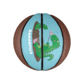 マシュマロを焙煎した可愛いドラゴン ミニバスケットボール (縦)