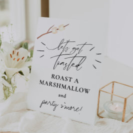 マシュマロを焼いてみよう 台座サイン