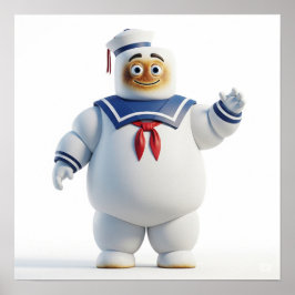 マシュマロモンスターセーラーデザイン ポスター