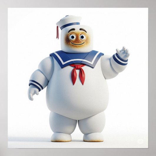 マシュマロモンスターセーラーデザイン ポスター (正面)