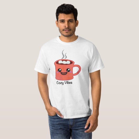 マシュマロ付きホットココアマグ Tシャツ (正面フル)