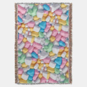 マシュマロ抽象芸術 スローブランケット (正面縦)
