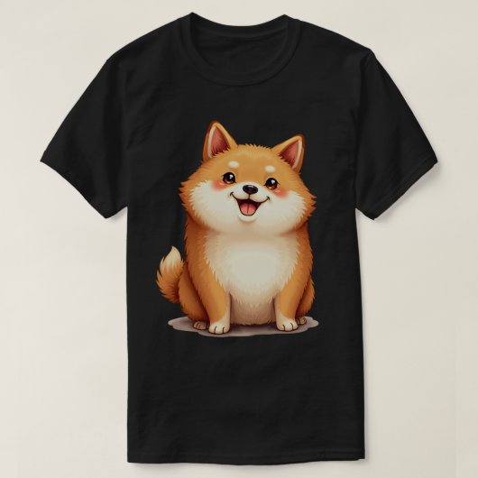 マシュマロ柴犬 Tシャツ (デザイン正面)