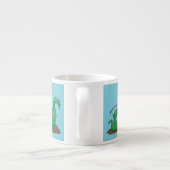 マシュマロ漫画をローストかわいいドラゴン エスプレッソカップ (裏面)