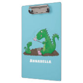 マシュマロ漫画をローストかわいいドラゴン クリップボード (左)