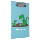 マシュマロ漫画をローストかわいいドラゴン クリップボード (右)