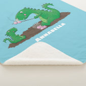 マシュマロ漫画をローストかわいいドラゴン シェルパブランケット (3/4)