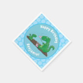 マシュマロ漫画をローストかわいいドラゴン スタンダードカクテルナプキン (角)