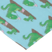 マシュマロ漫画をローストかわいいドラゴン テーブルクロス (アングル)