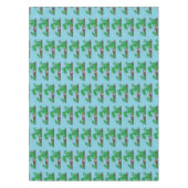 マシュマロ漫画をローストかわいいドラゴン テーブルクロス (正面)