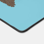 マシュマロ漫画をローストかわいいドラゴン デスクマット (コーナー)