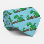 マシュマロ漫画をローストかわいいドラゴン ネクタイ (ロール)