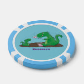 マシュマロ漫画をローストかわいいドラゴン ポーカーチップ (シングル)