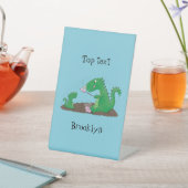 マシュマロ漫画をローストかわいいドラゴン 台座サイン (インサイチュ)