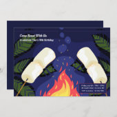 マシュマロ焙り 招待状 (正面/裏面)