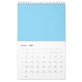 マシュマロ虹カレンダー カレンダー (1月 2027)