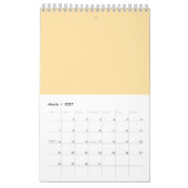 マシュマロ虹カレンダー カレンダー (3月 2027)