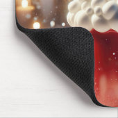 マシュマロ雪だるま入りホットチョコレート マウスパッド (コーナー)