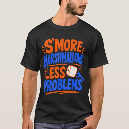 マシュマロ キャンプファイヤー スモア Tシャツ (正面)