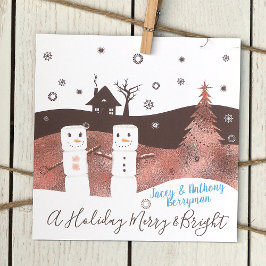 マシュマロ&チョコレートフォトカード 招待状