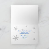 マシュマロ(雪だるま)の甥クリスマスユーモア シーズンカード (内部)