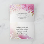 マシュー28:20イエスの言葉、私はいつもあなたと一緒です カード (内部)