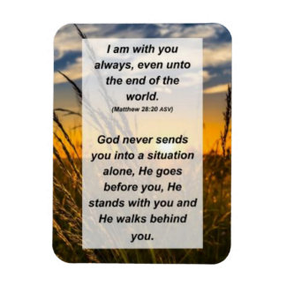 マシュー28:20私はいつもあなたと一緒です マグネット