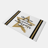 マシュー2:10クリスマス聖書の詩のドアマット ドアマット (アングル)