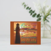 マシュー5:14-16ライトハウス2 ポストカード (スタンド正面)