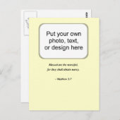 マシュー5:7 ポストカード (正面/裏面)