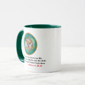 マシュー6時25分、あなたのライフ聖なる書物、 経典 マグカップ (正面左)