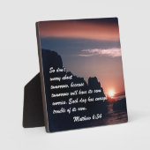 マシュー6:34 フォトプラーク (正面)