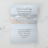 マシュー8:27イエスは嵐を鎮める聖書詩 カード (内部)