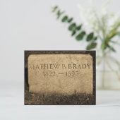 マシュー・ブレイディ – 有名な南北戦争の写真家 ポストカード (スタンド正面)