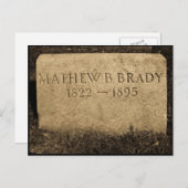 マシュー・ブレイディ – 有名な南北戦争の写真家 ポストカード (正面/裏面)