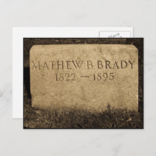 マシュー・ブレイディ – 有名な南北戦争の写真家 ポストカード (正面/裏面)