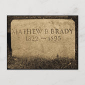 マシュー・ブレイディ – 有名な南北戦争の写真家 ポストカード (正面)